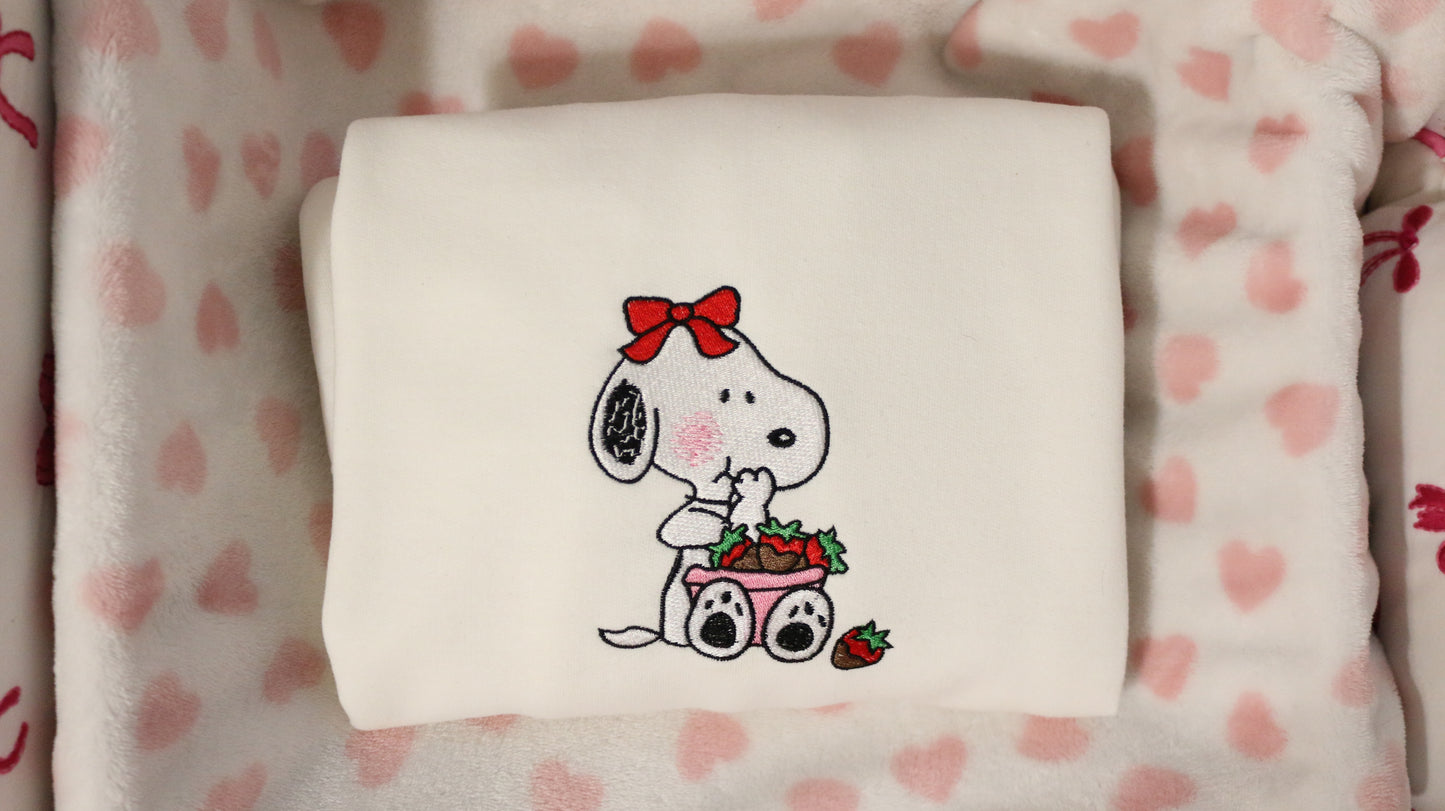 Snoopy's Chocolate Strawberry Love